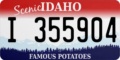 ID license plate I355904