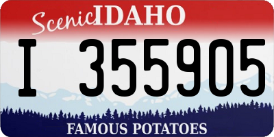 ID license plate I355905