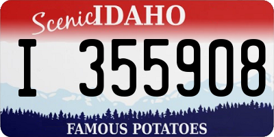 ID license plate I355908