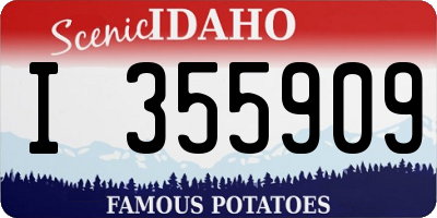 ID license plate I355909