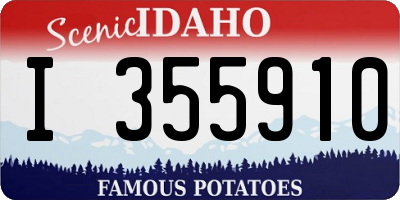 ID license plate I355910