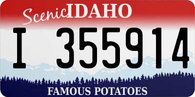 ID license plate I355914