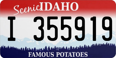 ID license plate I355919