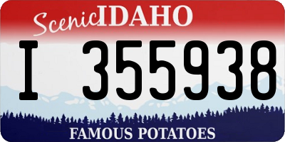 ID license plate I355938