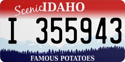 ID license plate I355943