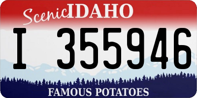 ID license plate I355946
