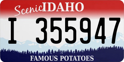 ID license plate I355947