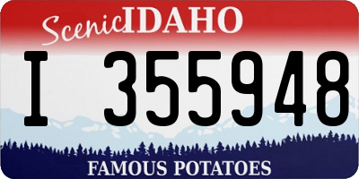 ID license plate I355948