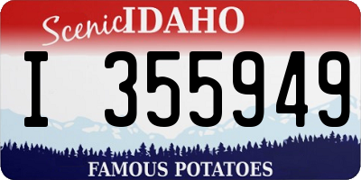 ID license plate I355949