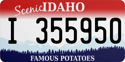 ID license plate I355950