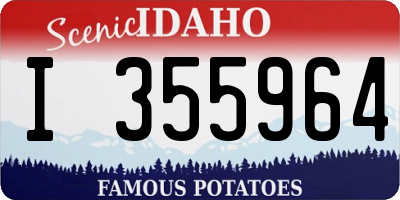 ID license plate I355964