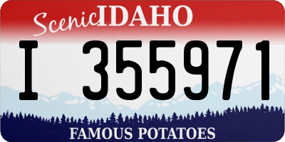 ID license plate I355971