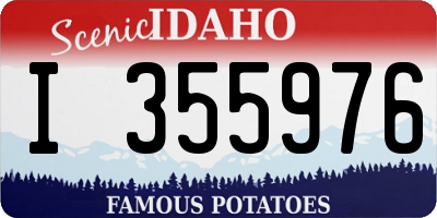 ID license plate I355976