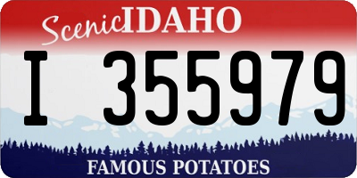 ID license plate I355979