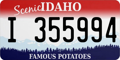 ID license plate I355994