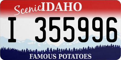 ID license plate I355996