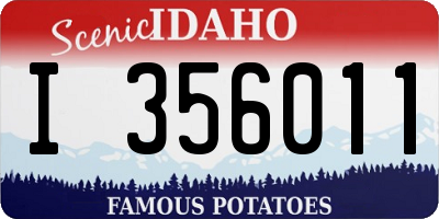 ID license plate I356011