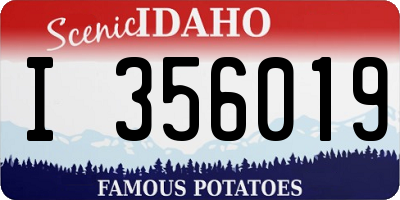 ID license plate I356019