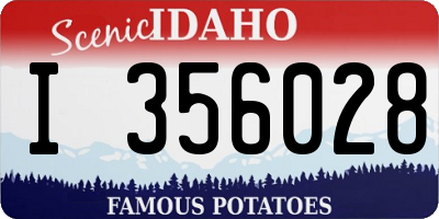 ID license plate I356028
