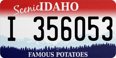 ID license plate I356053