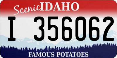 ID license plate I356062