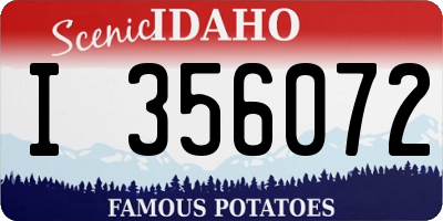 ID license plate I356072