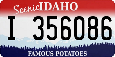 ID license plate I356086