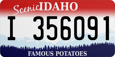 ID license plate I356091