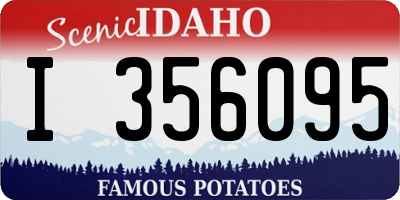 ID license plate I356095