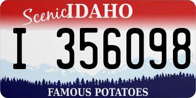 ID license plate I356098