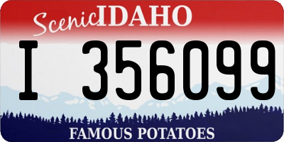ID license plate I356099