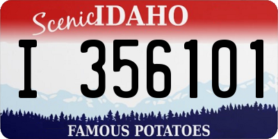 ID license plate I356101