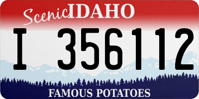 ID license plate I356112