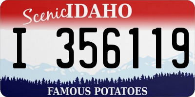 ID license plate I356119