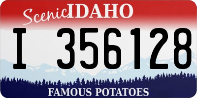 ID license plate I356128