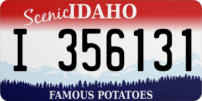 ID license plate I356131