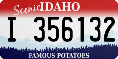 ID license plate I356132