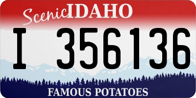 ID license plate I356136