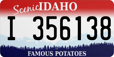 ID license plate I356138