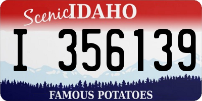 ID license plate I356139