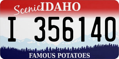 ID license plate I356140