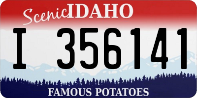 ID license plate I356141