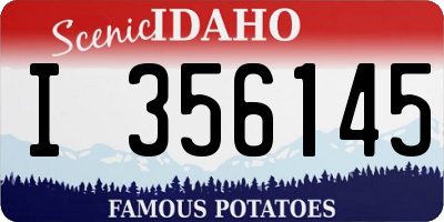 ID license plate I356145