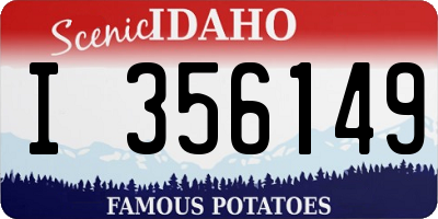 ID license plate I356149