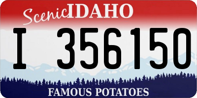 ID license plate I356150