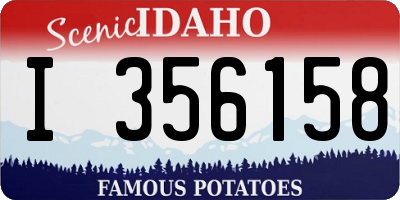 ID license plate I356158