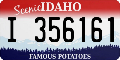 ID license plate I356161