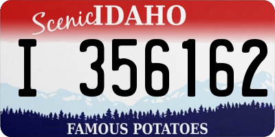 ID license plate I356162