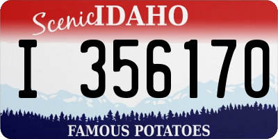 ID license plate I356170