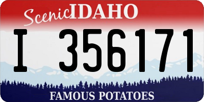 ID license plate I356171